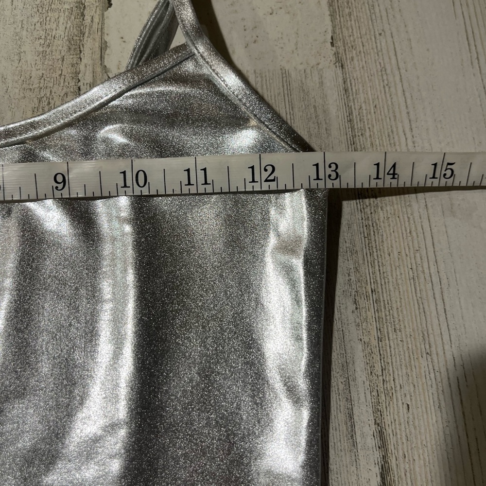 Revolve We Wore What Scoop Maxi Slip Silver Dress Small Petite NWT - Picture 10 of 11